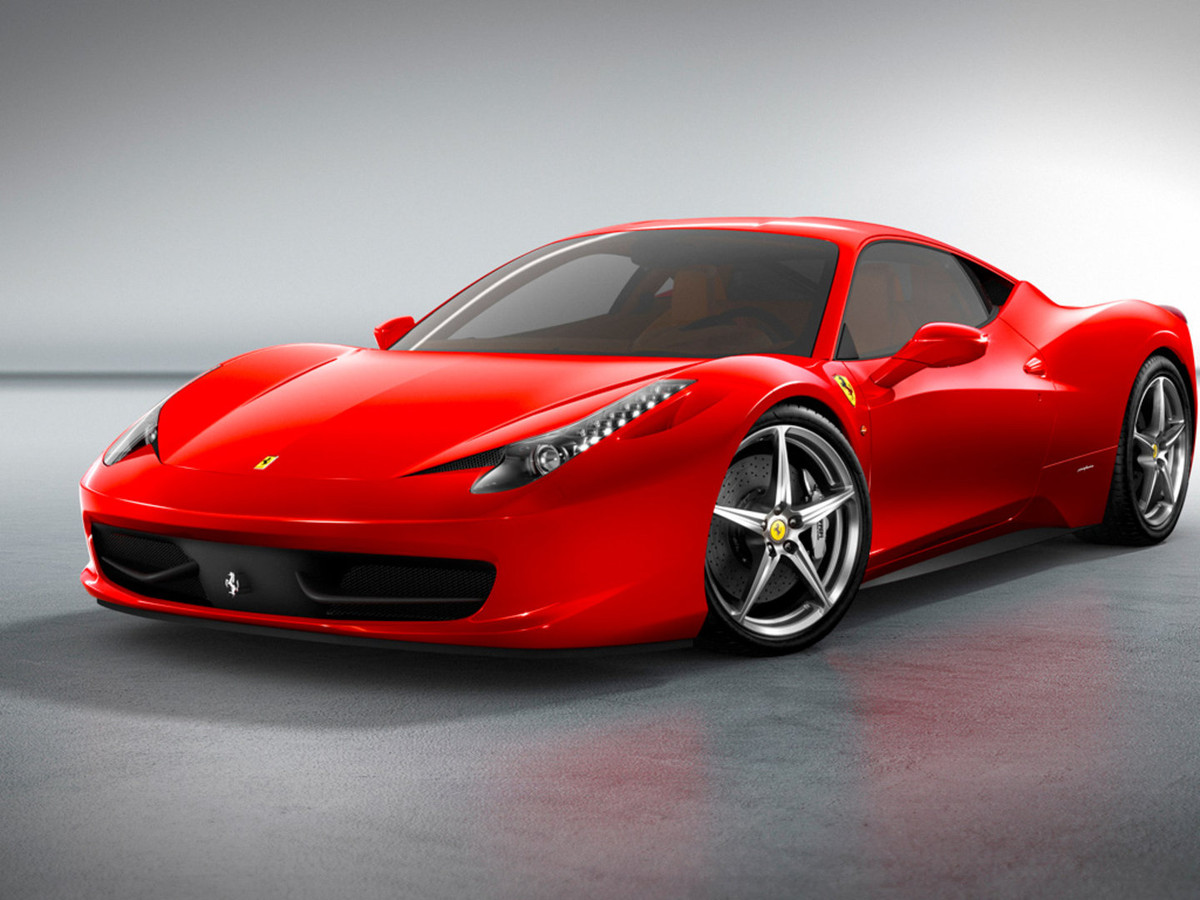 a red Ferrari 458 Italia