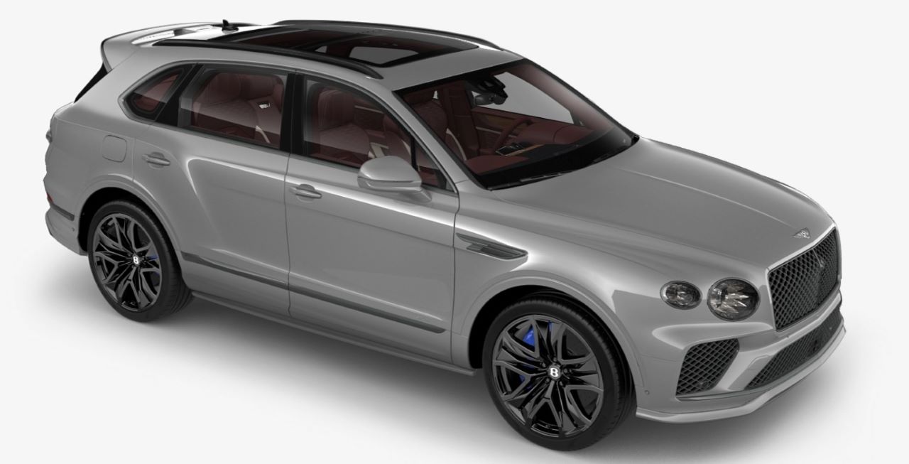 a silver Bentley Bentayga Speed V8