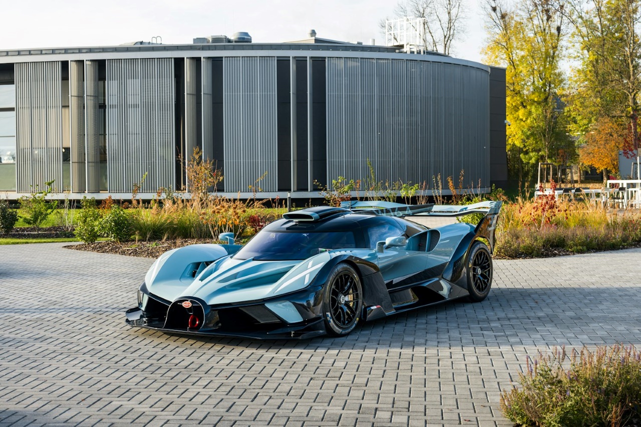 The final Bugatti Bolide hypercar, number 40, in light blue metallic